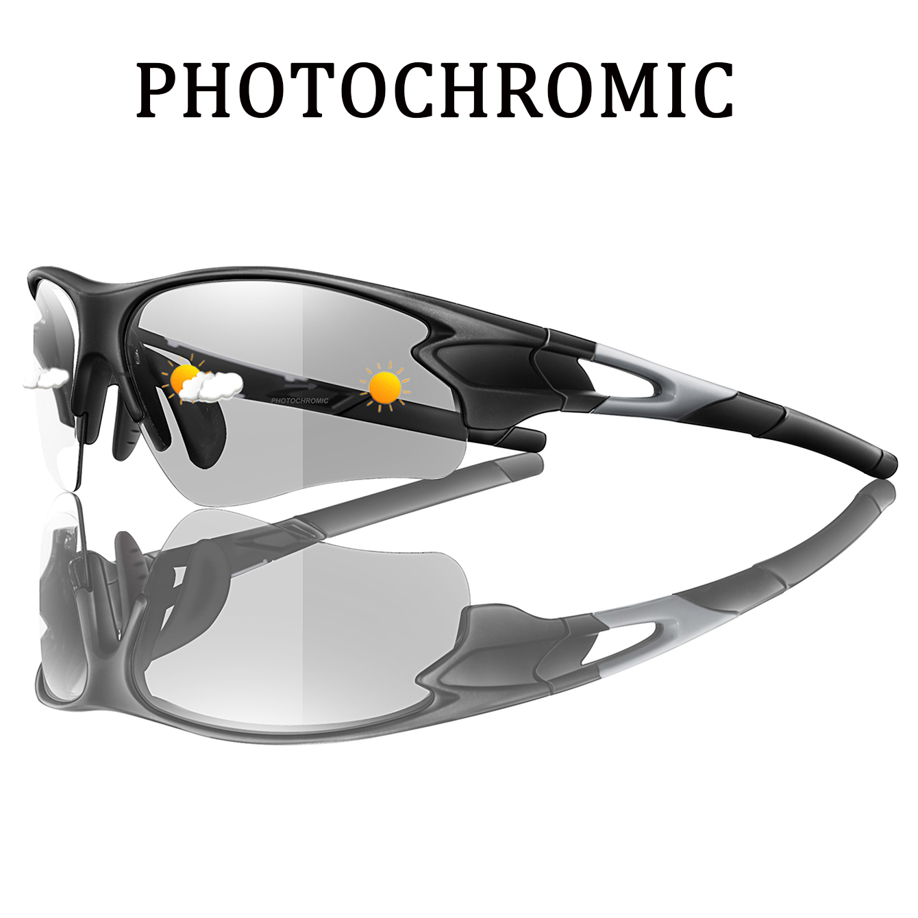 Outdoor Sport Glasses - Okulary przeciwsłoneczne fotochromowe unisex do sportów