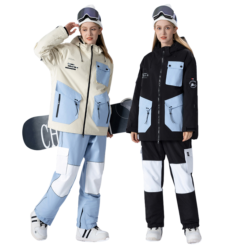 Outdoor Sport Waterproof Pants - Damskie zimowe kombinezony narciarskie do jazdy