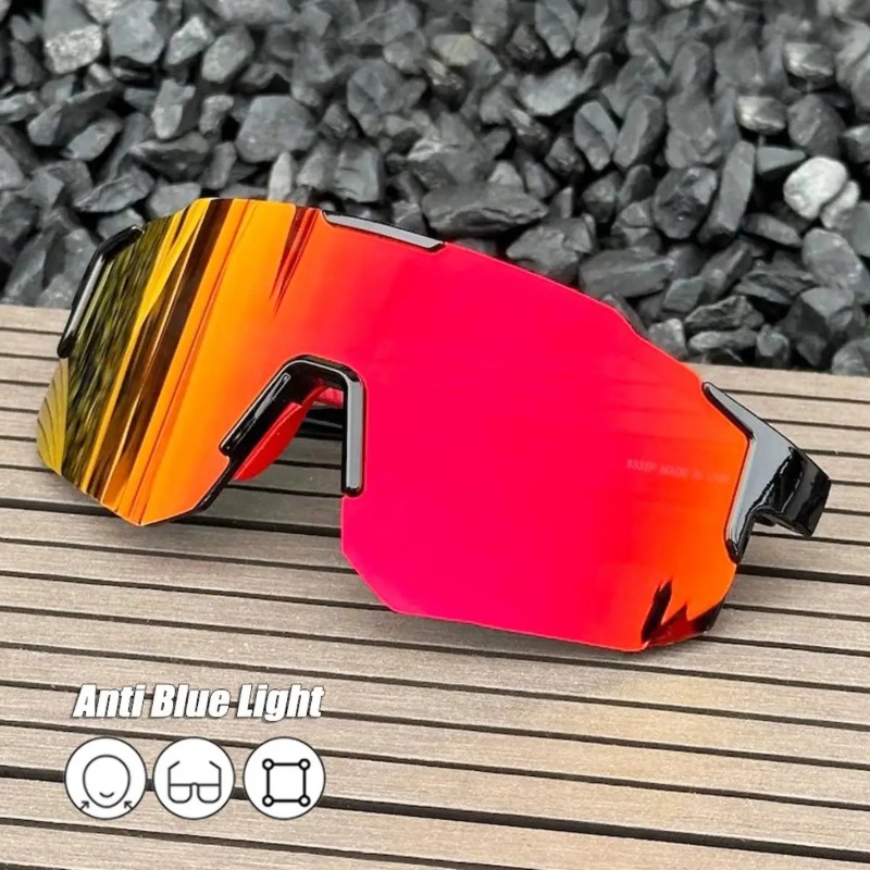 Outdoor Sport Glasses - Okulary rowerowe kwadratowe z dużą oprawką,