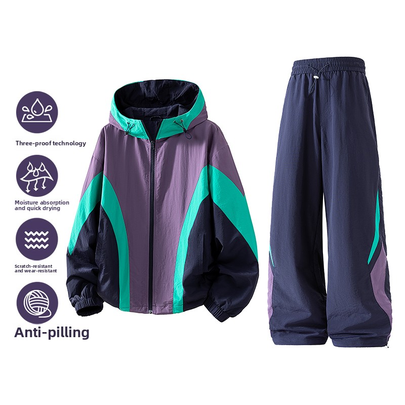 Outdoor Sport Jacket - Nowy dwuczęściowy męski zestaw kurtki na