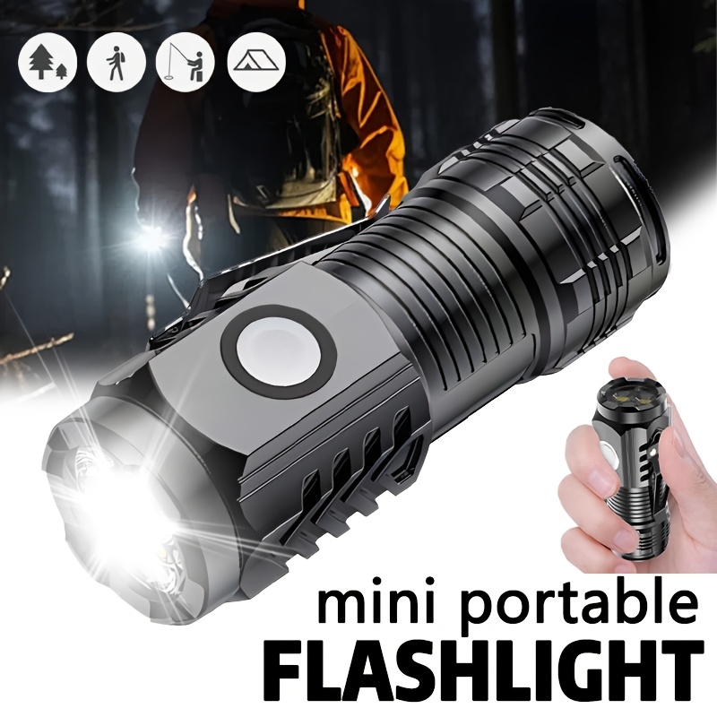 Outdoor Spotlight - Mini latarka 3LED z klipsem do