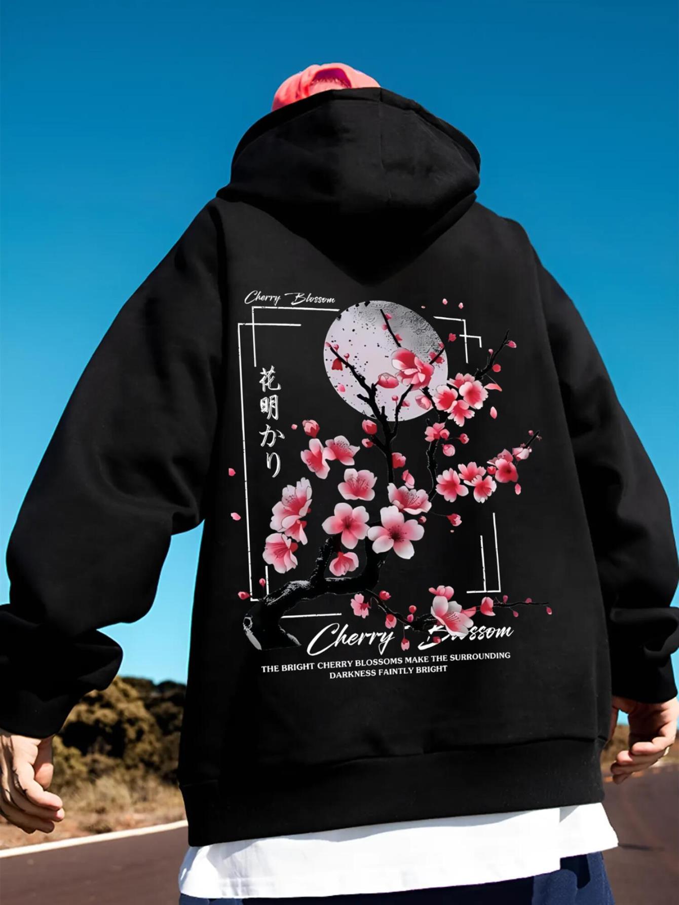 Outdoor Sport Hoodie - Bluza z kapturem Cherry Blossom Moon