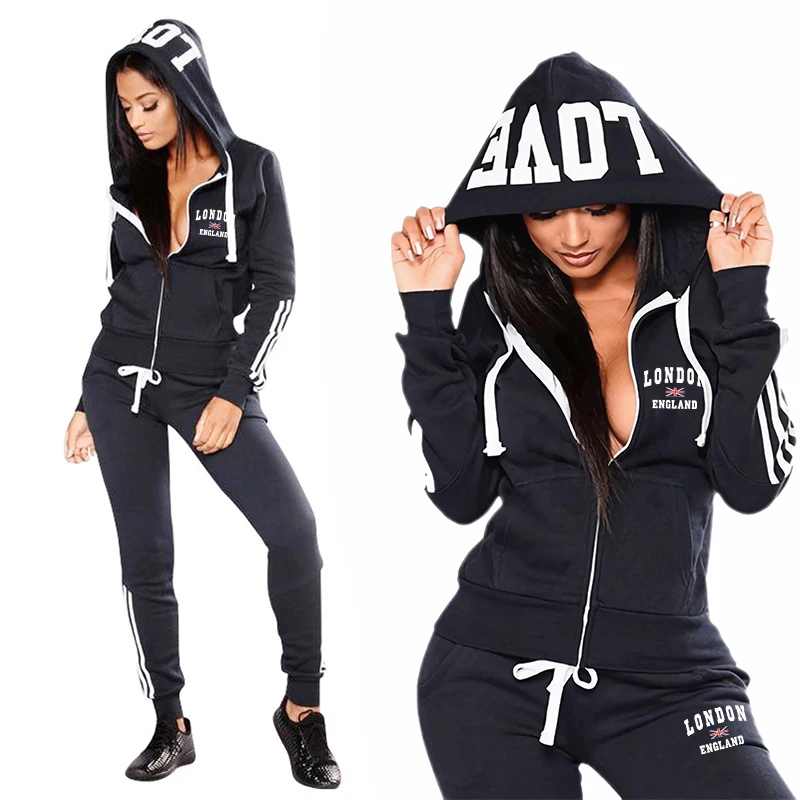 Outdoor Sport Hoodie - Damski dres sportowy na co dzień,