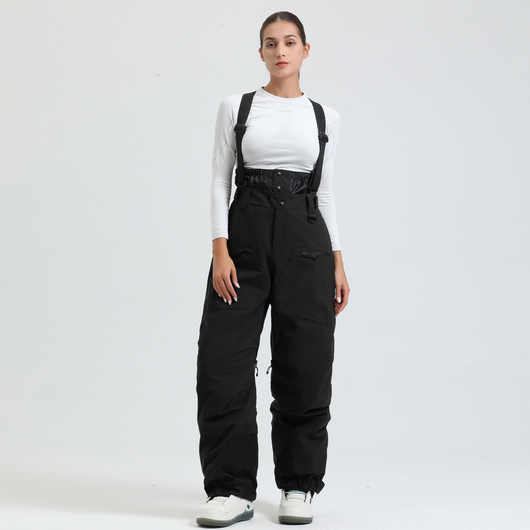 Outdoor Sport Waterproof Pants - Damskie spodnie narciarskie na zewnątrz, ciepłe,