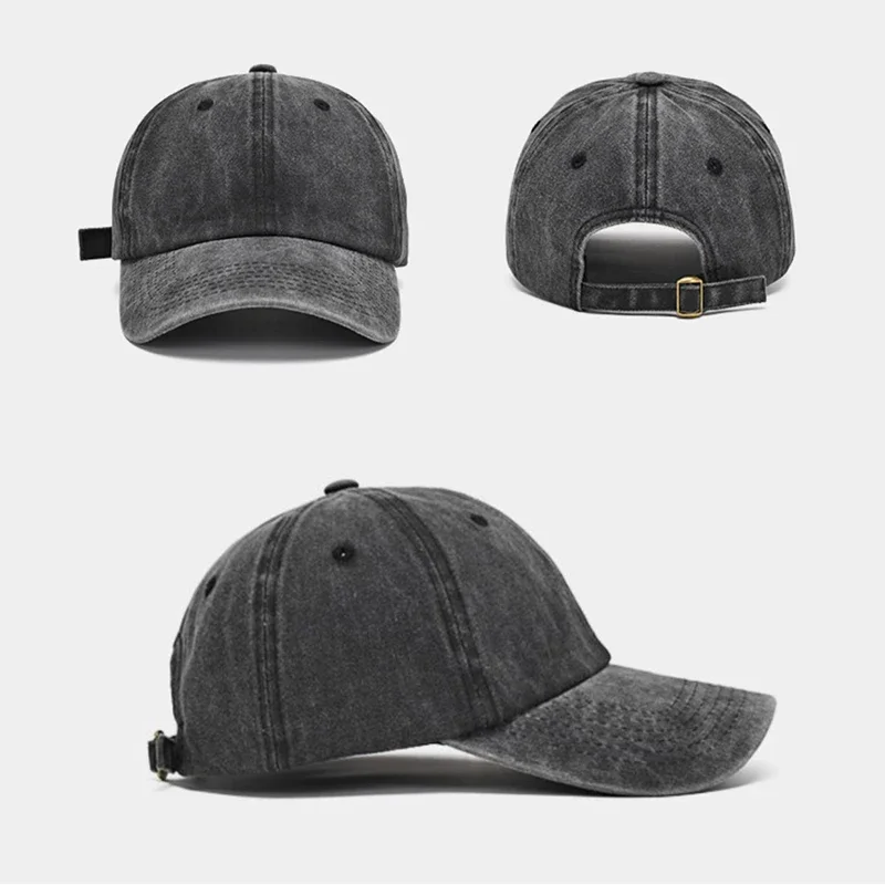 Outdoor Sport Hat - Czapka z daszkiem z przetartego denimu