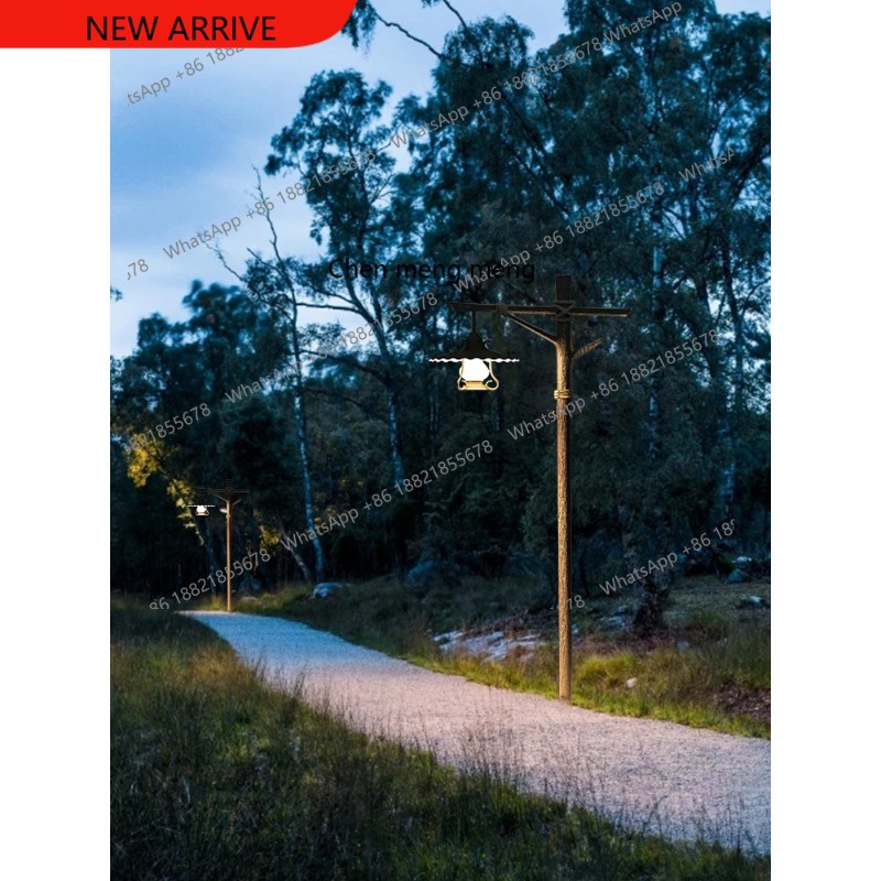 Outdoor Spotlight - Solarna lampa retro do parku, zewnętrzna