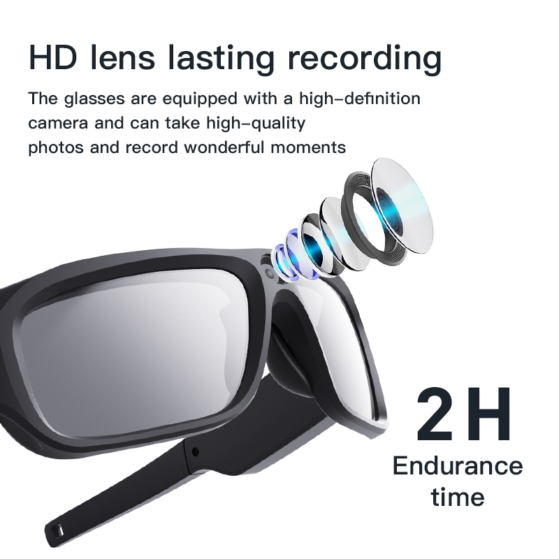 Okulary Smart Glasses 4K HD z  – Outdoor Sport Glasses recenzja i cena