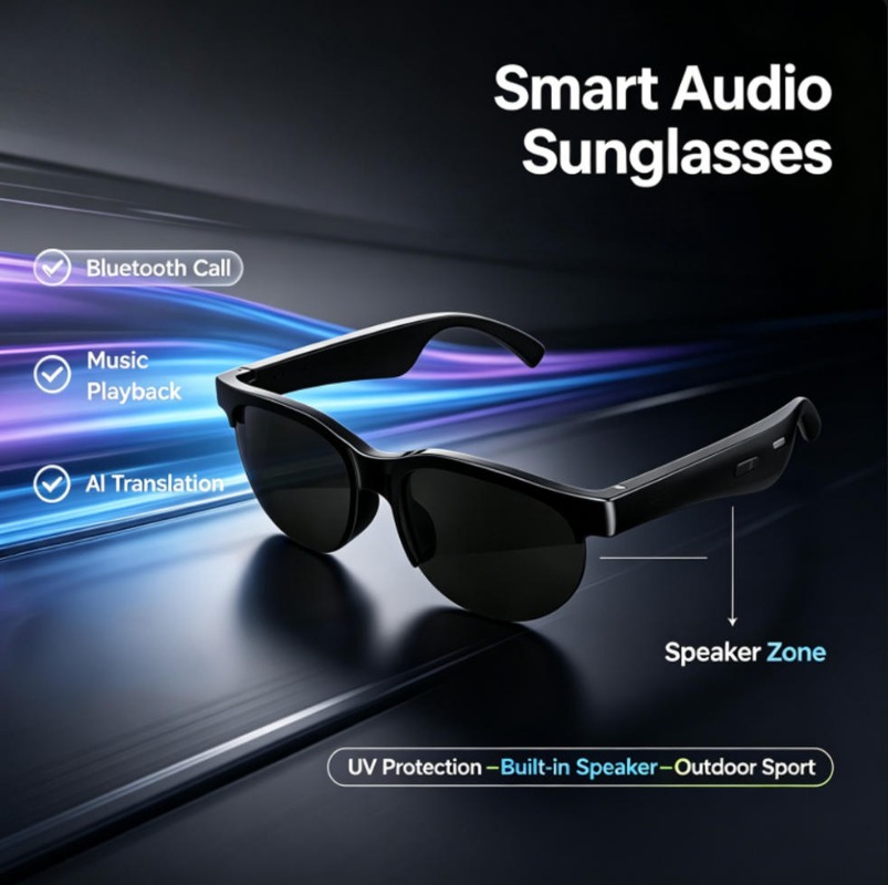 Inteligentne okulary audio z f – Outdoor Sport Glasses recenzja i cena